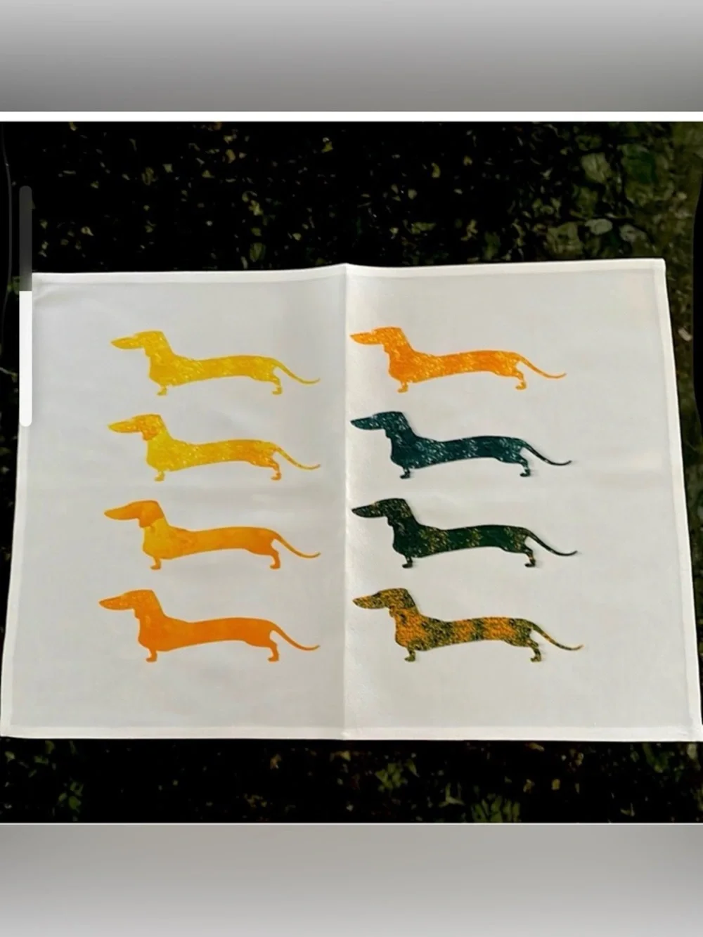 Dachshund place mats set of 4